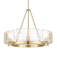 Golden 3164-6 BCB-HWG - Golden Lighting Aenon 6-light Chandelier in Brushed Champagne Brass